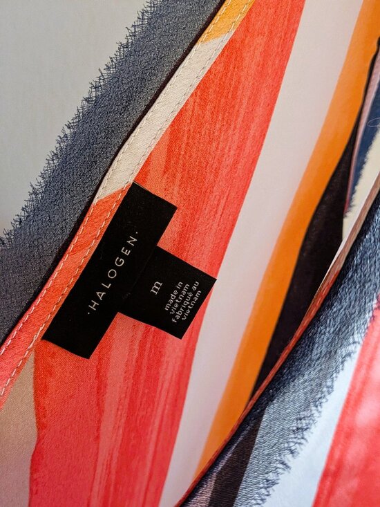 Like New Halogen Lightweight Dressy Tank with Stripe Multicolour, Sz M - Picture 5 of 5